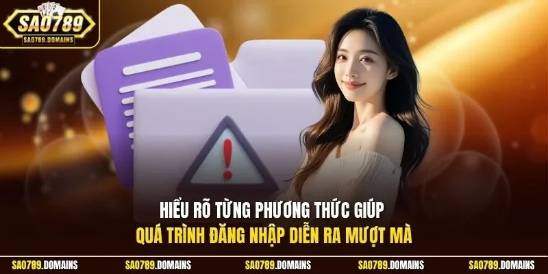 Hiểu rõ từng phương thức giúp quá trình đăng nhập diễn ra mượt mà