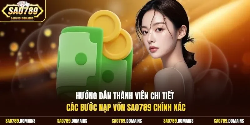 Hướng dẫn thành viên chi tiết các bước nạp vốn Sao789 chính xác
