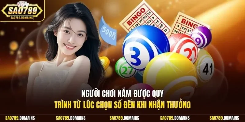 Người chơi nắm được quy trình từ lúc chọn số đến khi nhận thưởng